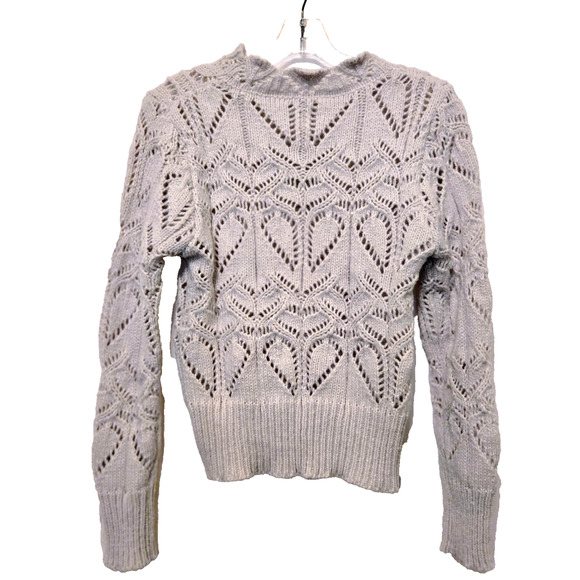 Handmade Cream Wool unlined Chunky Cable Knit XS - Picture 4 of 8